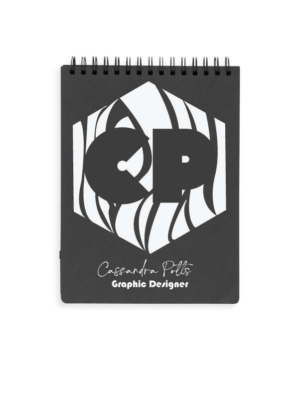 Notebook with logo